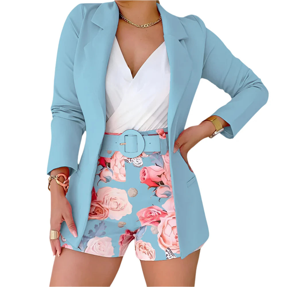 Allegra | Ensemble floral doux pour femmes en 2 pièces pour un confort et une élégance stylés