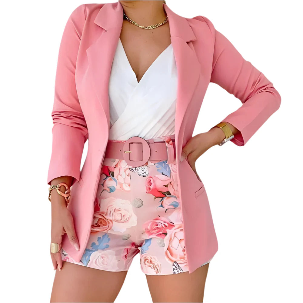 Allegra | Ensemble floral doux pour femmes en 2 pièces pour un confort et une élégance stylés