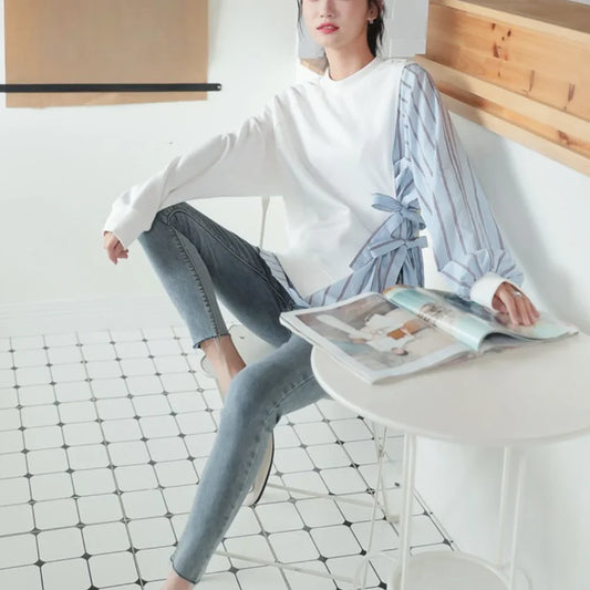 Alizee | Chemise à manches longues rayée pour une élégance quotidienne sans effort