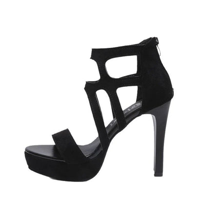 Marcella | Sandales à talons hauts pour femmes avec un design tendance à découpes et une plateforme rembourrée