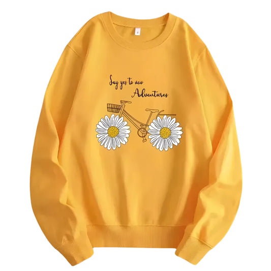 Elaine | Sweatshirt floral décontracté pour femmes pour un charme quotidien confortable